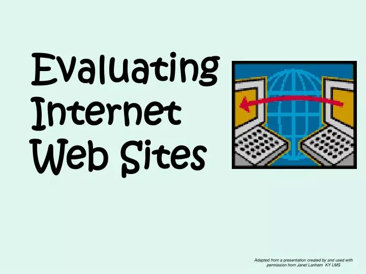 evaluating internet web sites
