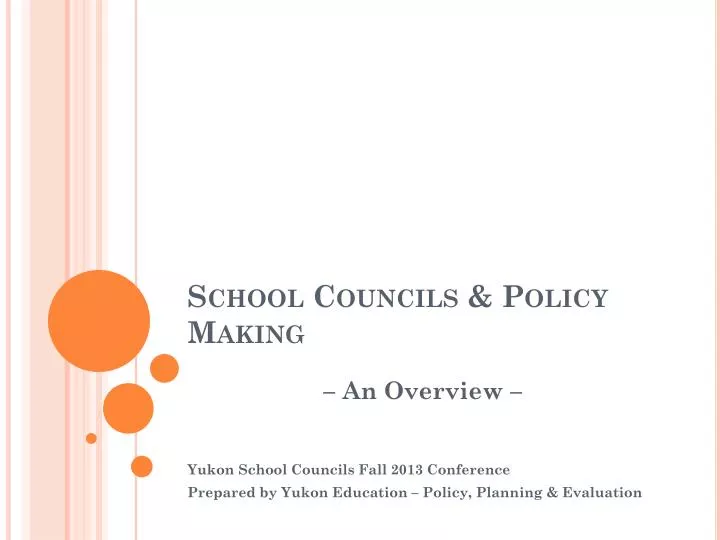 school councils policy making