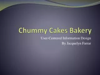 Chummy Cakes Bakery