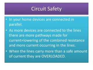 Circuit Safety