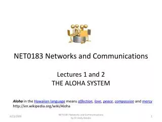 NET0183 Networks and Communications