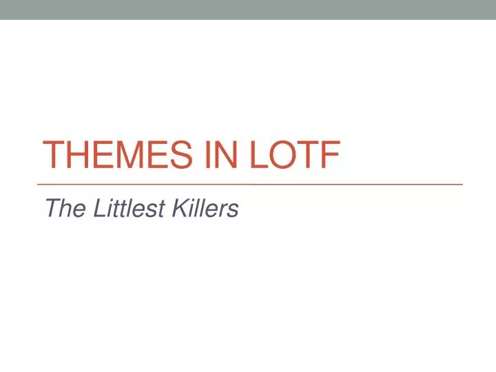 themes in lotf