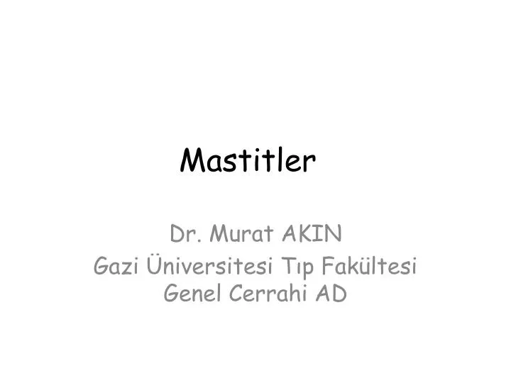 mastitler