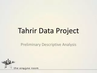 Tahrir Data Project