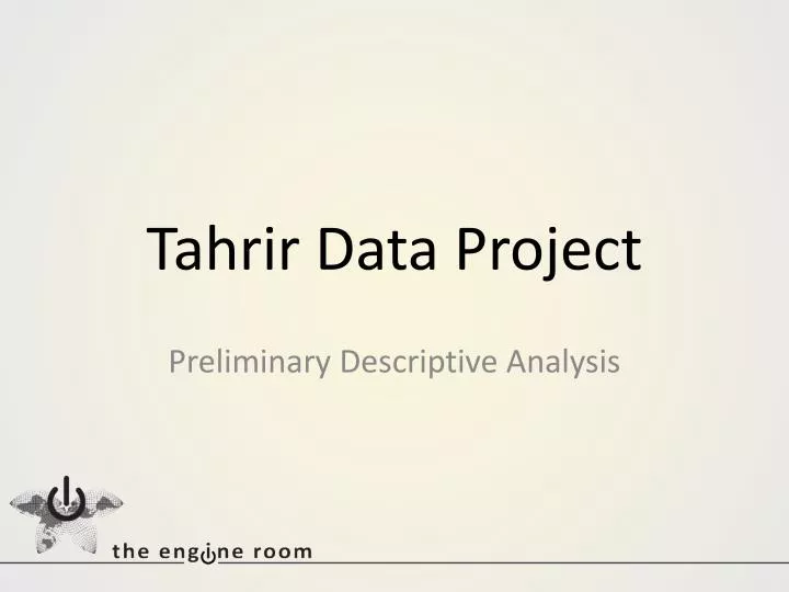 tahrir data project