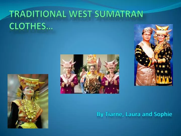 traditional west sumatran clothes