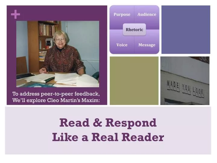 read respond like a real reader
