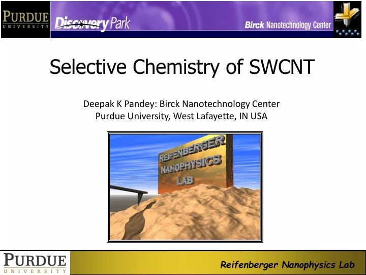 selective chemistry of swcnt