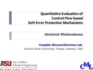 Quantitative Evaluation of Control Flow based Soft Error Protection Mechanisms