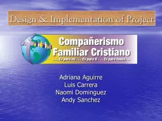 Design &amp; Implementation of Project