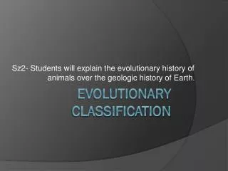 Evolutionary Classification