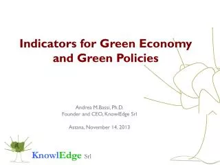 Indicators for Green Economy and Green Policies