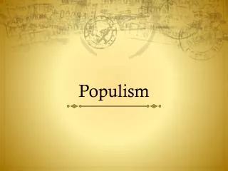 Populism