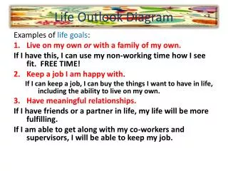 life outlook diagram