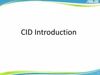CID Introduction