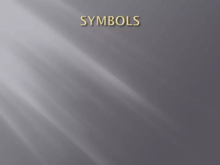 symbols