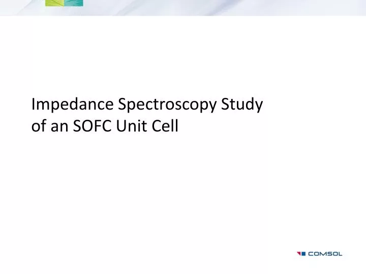 impedance spectroscopy study of an sofc unit cell