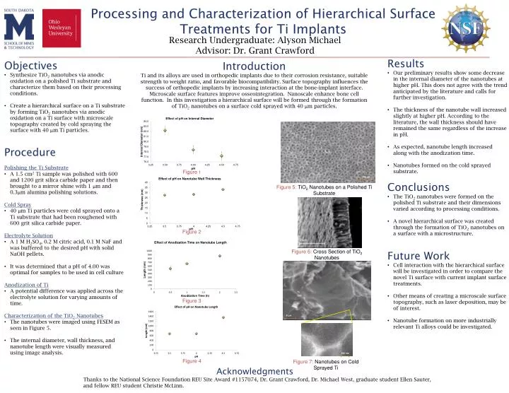 processing and characterization of hierarchical surface treatments for ti implants