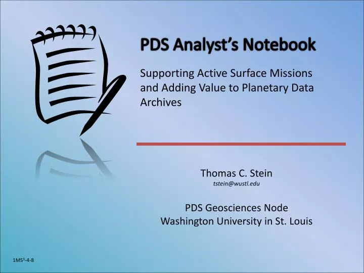 pds analyst s notebook