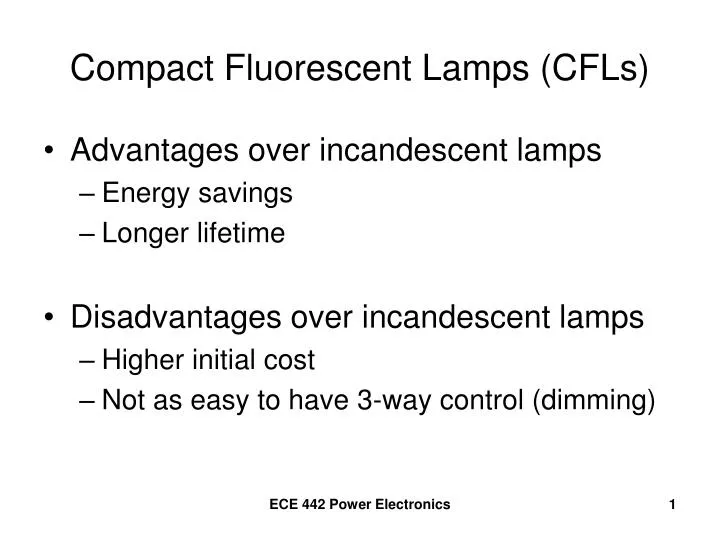compact fluorescent lamps cfls