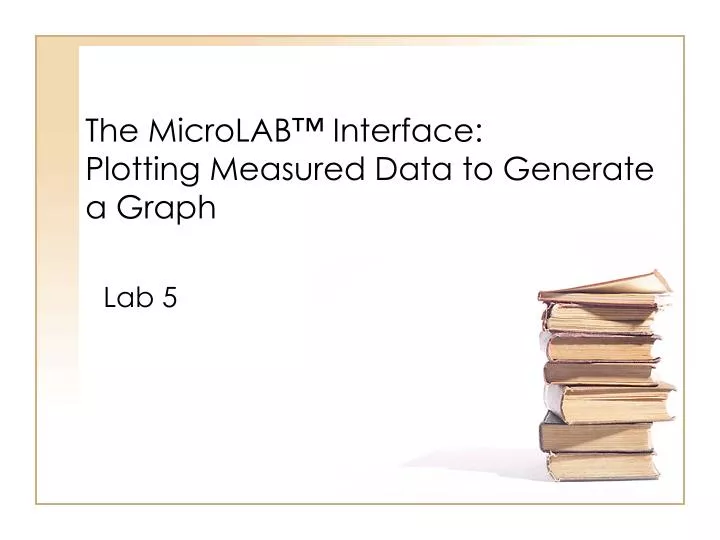 the microlab interface plotting measured data to generate a graph