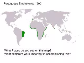 Portuguese Empire circa 1500