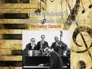 Dave Brubeck's Fundamentals of music