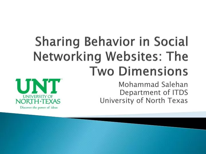 sharing behavior in social networking websites the two dimensions