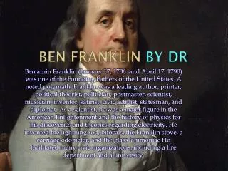 Ben Franklin By DR