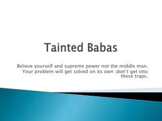 Tainted Babas