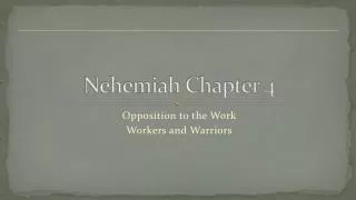 Nehemiah Chapter 4