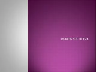 MODERN SOUTH ASIA