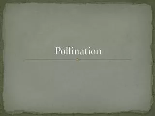 Pollination