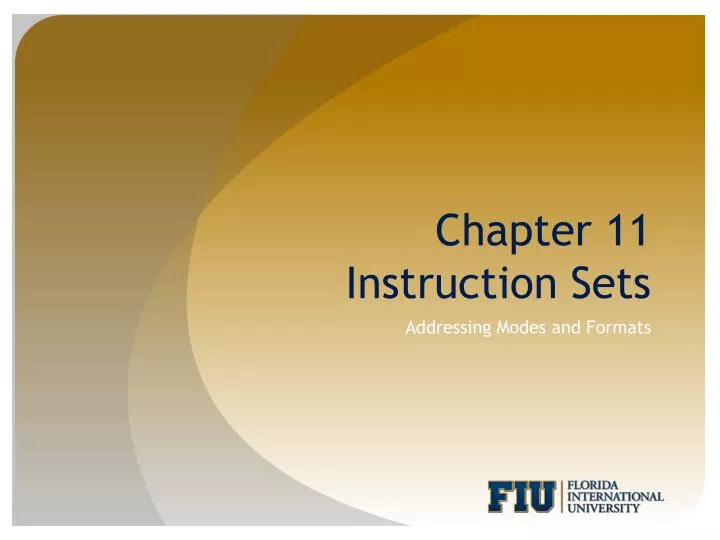 chapter 11 instruction sets