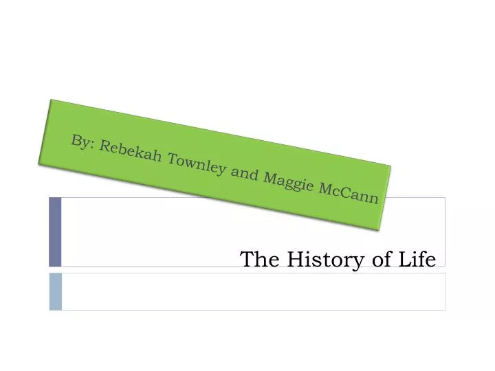 the history of life