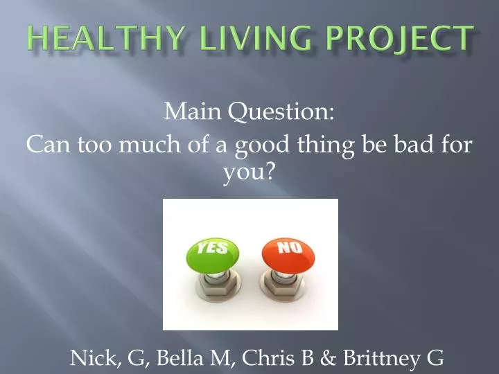 healthy living project