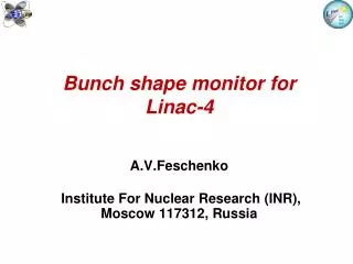 Bunch shape monitor for Linac-4