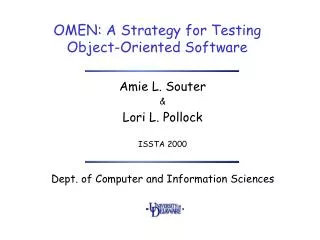 OMEN: A Strategy for Testing Object-Oriented Software