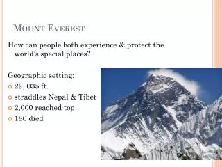 Mount Everest