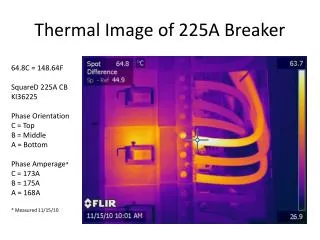 Thermal Image of 225A Breaker