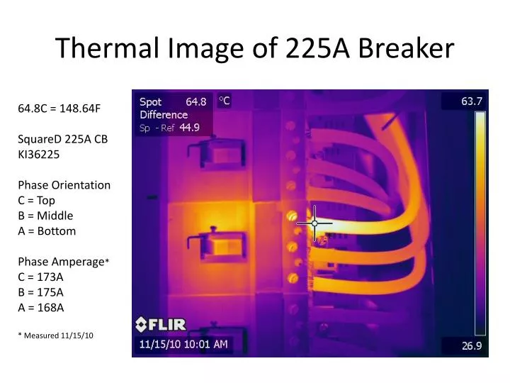 thermal image of 225a breaker