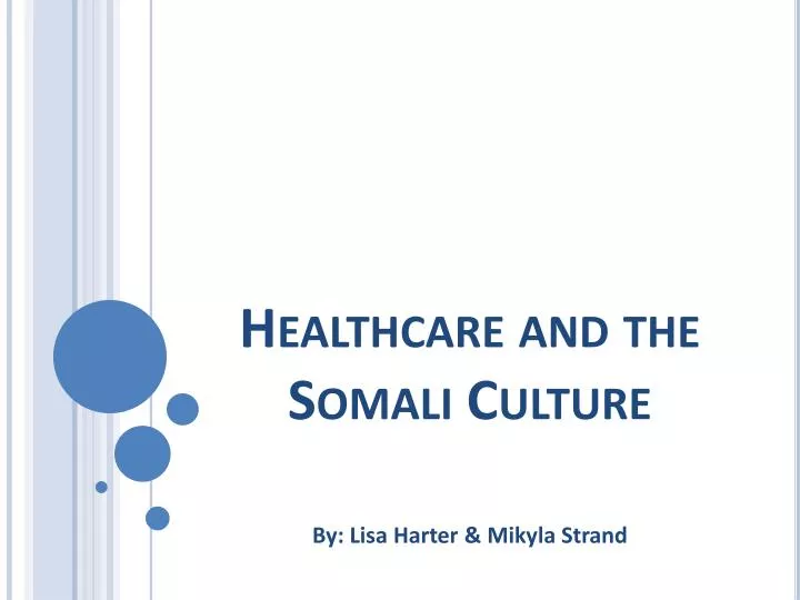 healthcare and the somali culture
