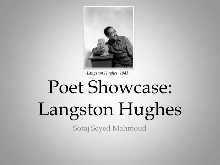 poet showcase langston hughes