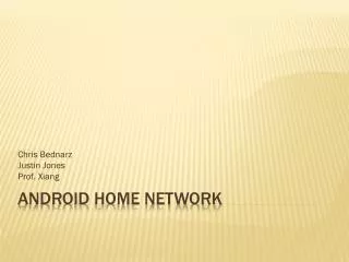 Android Home Network