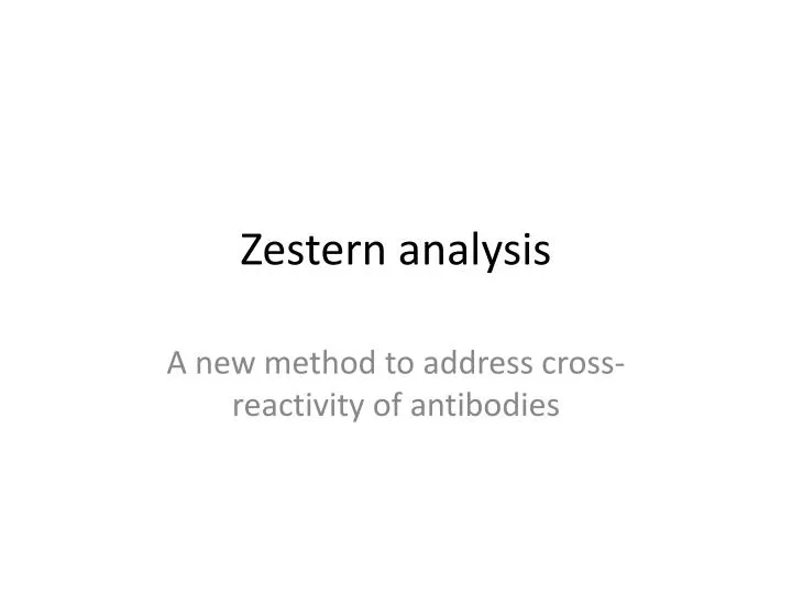 zestern analysis