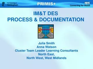 IM&amp;T DES PROCESS &amp; DOCUMENTATION