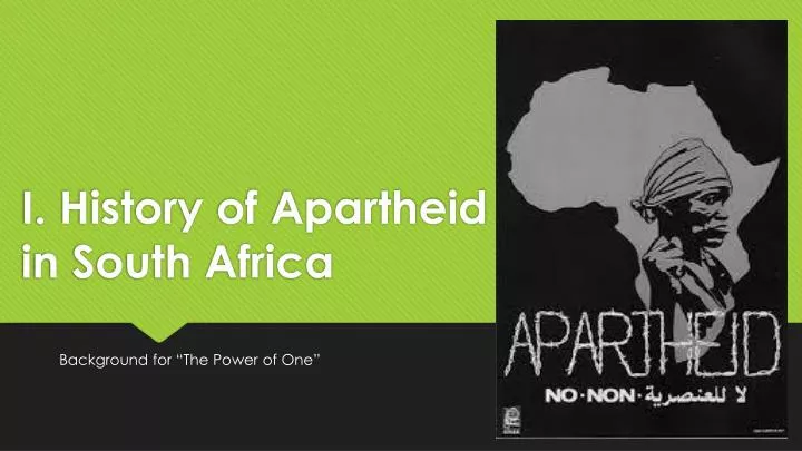 i history of apartheid in south africa