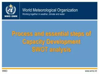 Process and essential steps of Capacity Development SWOT analysis