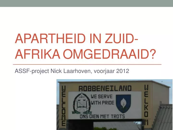 apartheid in zuid afrika omgedraaid
