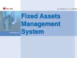 Fixed Assets Management System